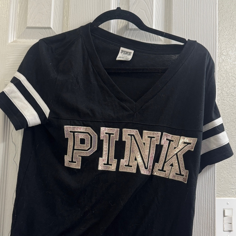 PINK Victoria's Secret Black T-Shirt
